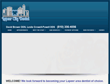 Tablet Screenshot of lapeercitydental.com